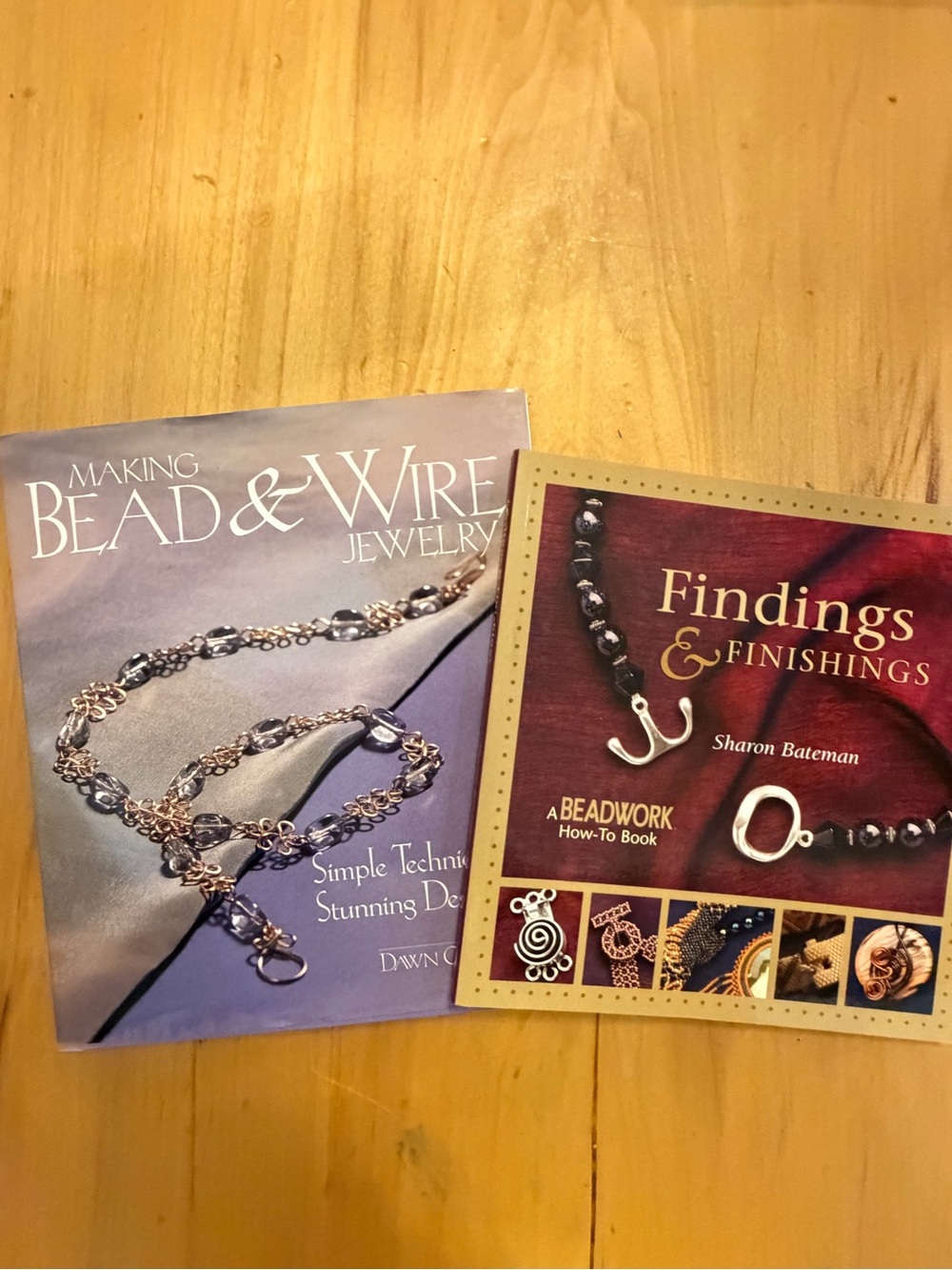 Beading Jewelry Making Book Lot Wire Jewelry Findings Finishings Beadwork 2 Book